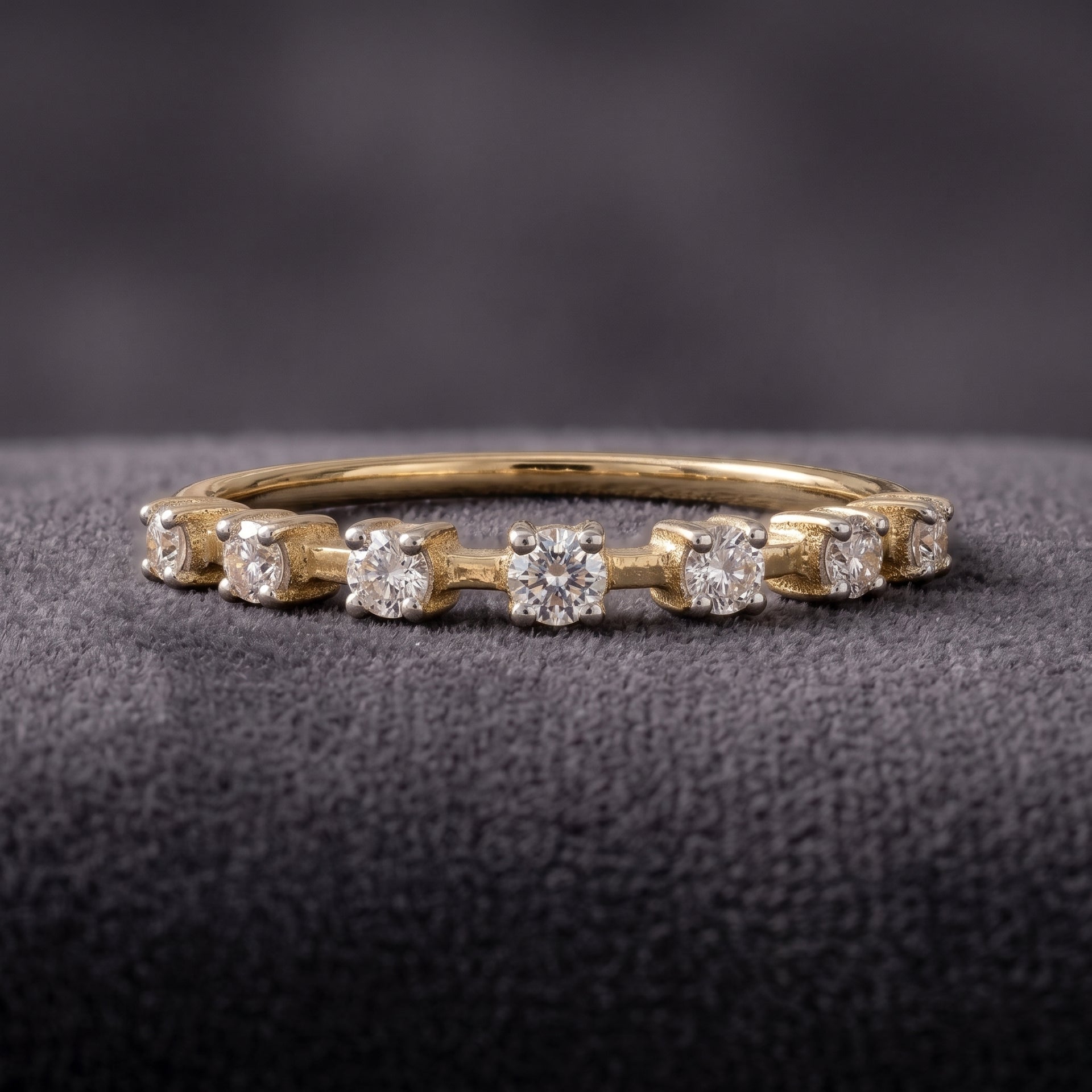 Starlight Line Lab Grown Diamond Ring