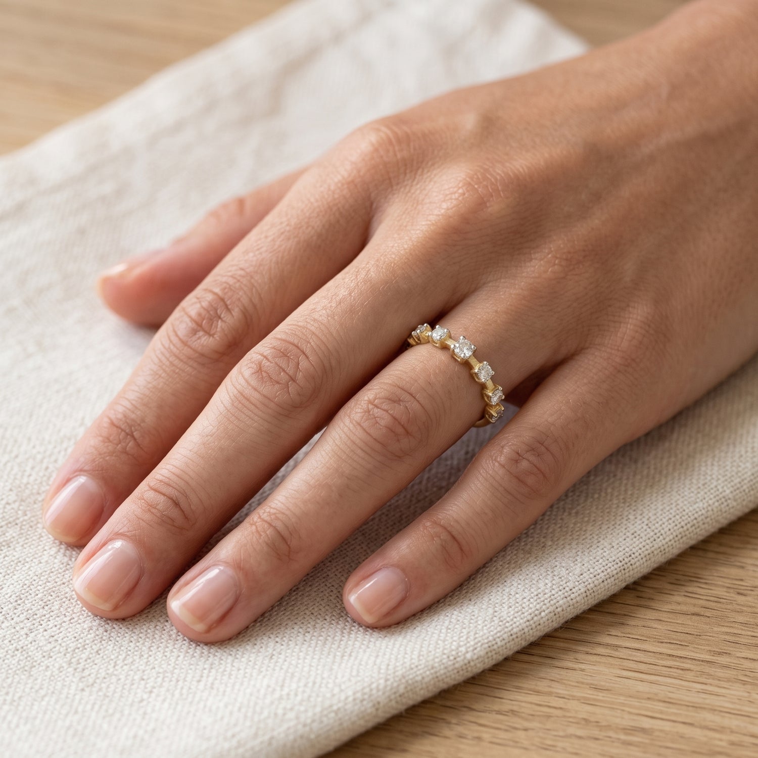 Starlight Line Lab Grown Diamond Ring