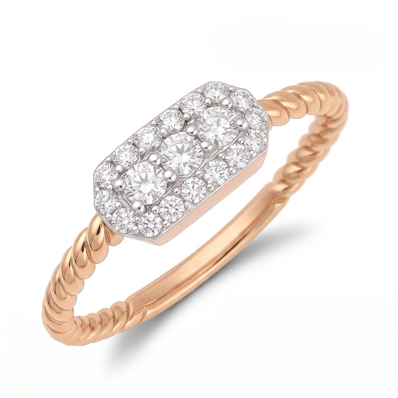 Twist of Elegance Lab Grown Diamond Ring
