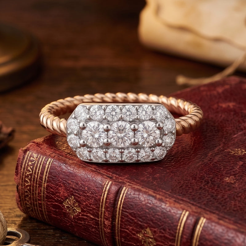 Twist of Elegance Lab Grown Diamond Ring