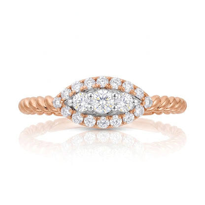 Petal Twist Lab Grown Diamond Ring