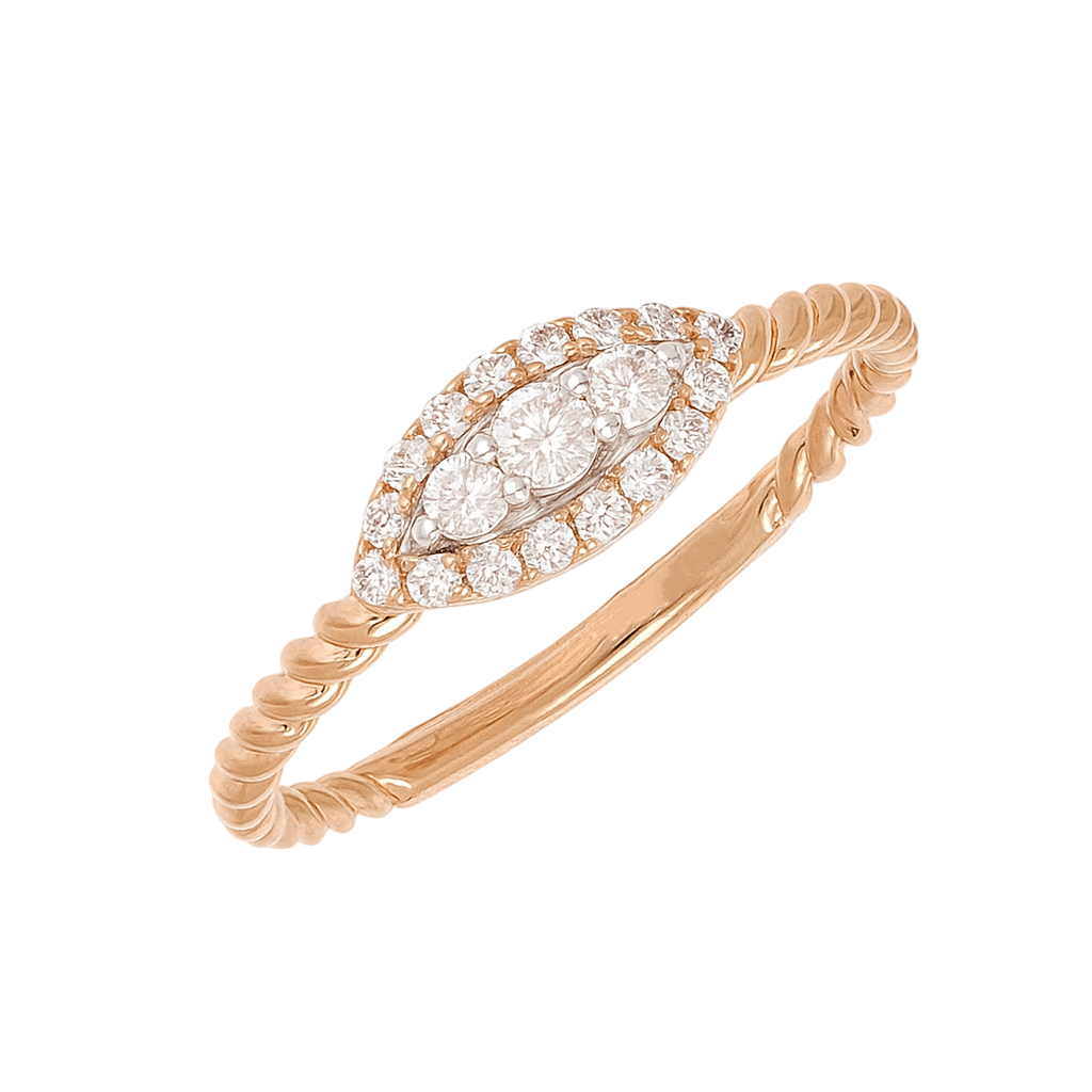 Petal Twist Lab Grown Diamond Ring