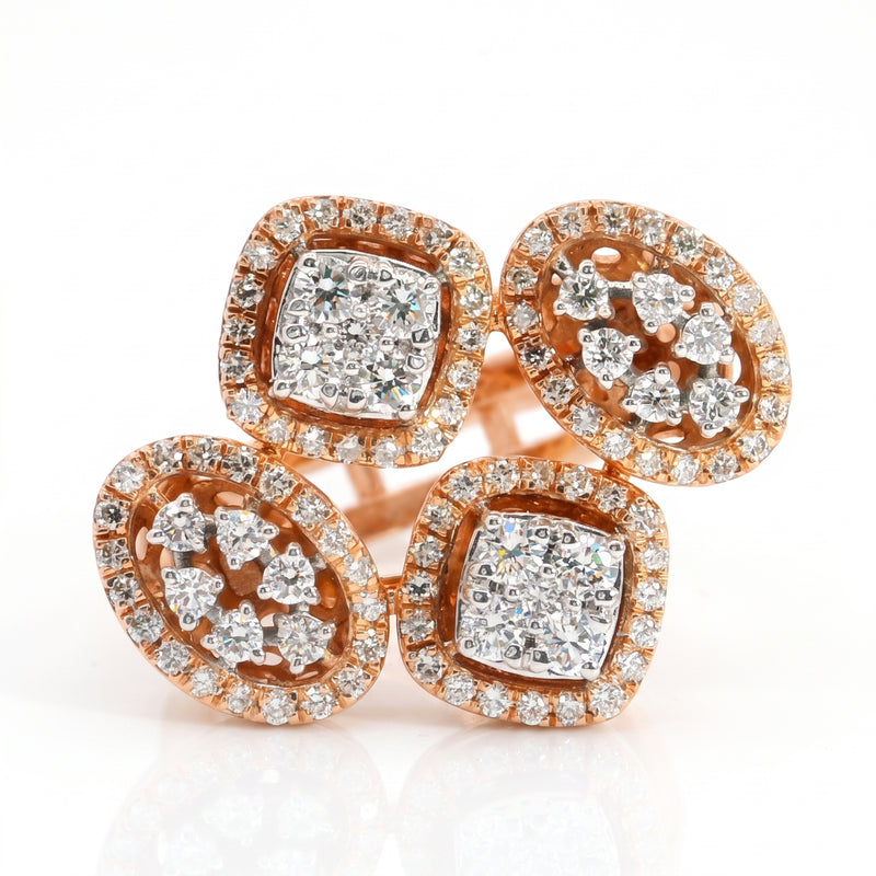 Quartet Radiance Lab Grown Diamond Cocktail Ring