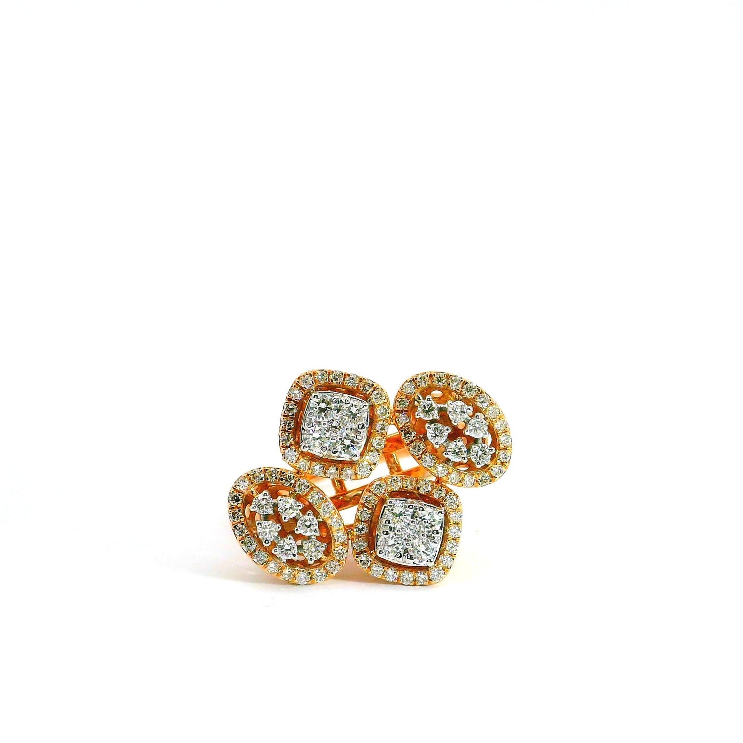 Quartet Radiance Lab Grown Diamond Cocktail Ring