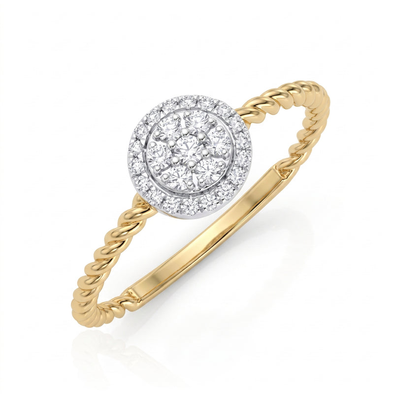 Radiant Halo Lab Grown Diamond Ring