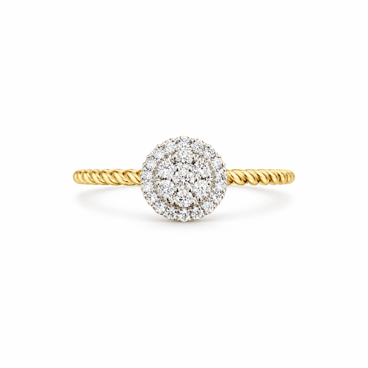 Radiant Halo Lab Grown Diamond Ring