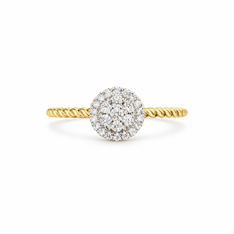 Radiant Halo Lab Grown Diamond Ring