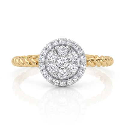 Radiant Halo Lab Grown Diamond Ring