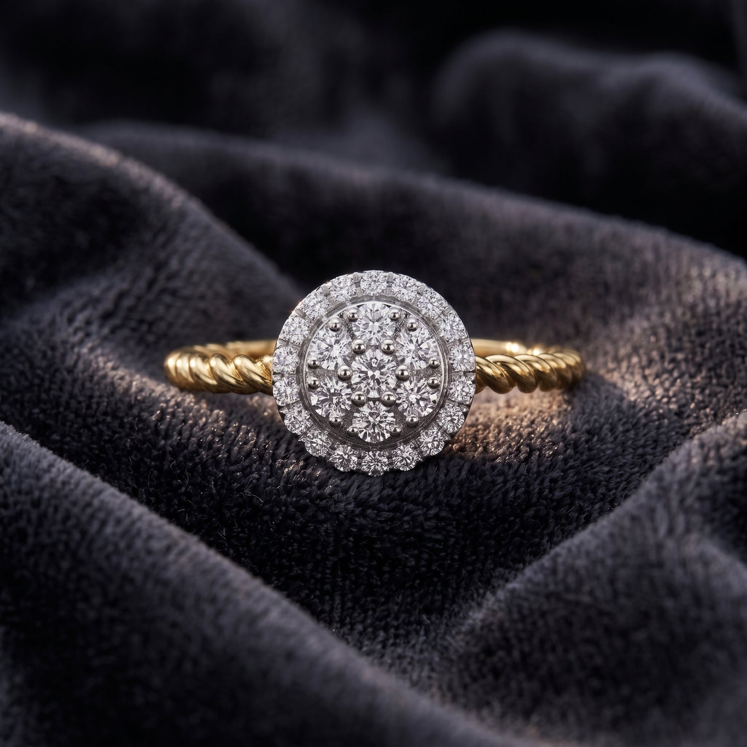 Radiant Halo Lab Grown Diamond Ring