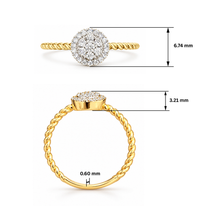 Radiant Halo Lab Grown Diamond Ring