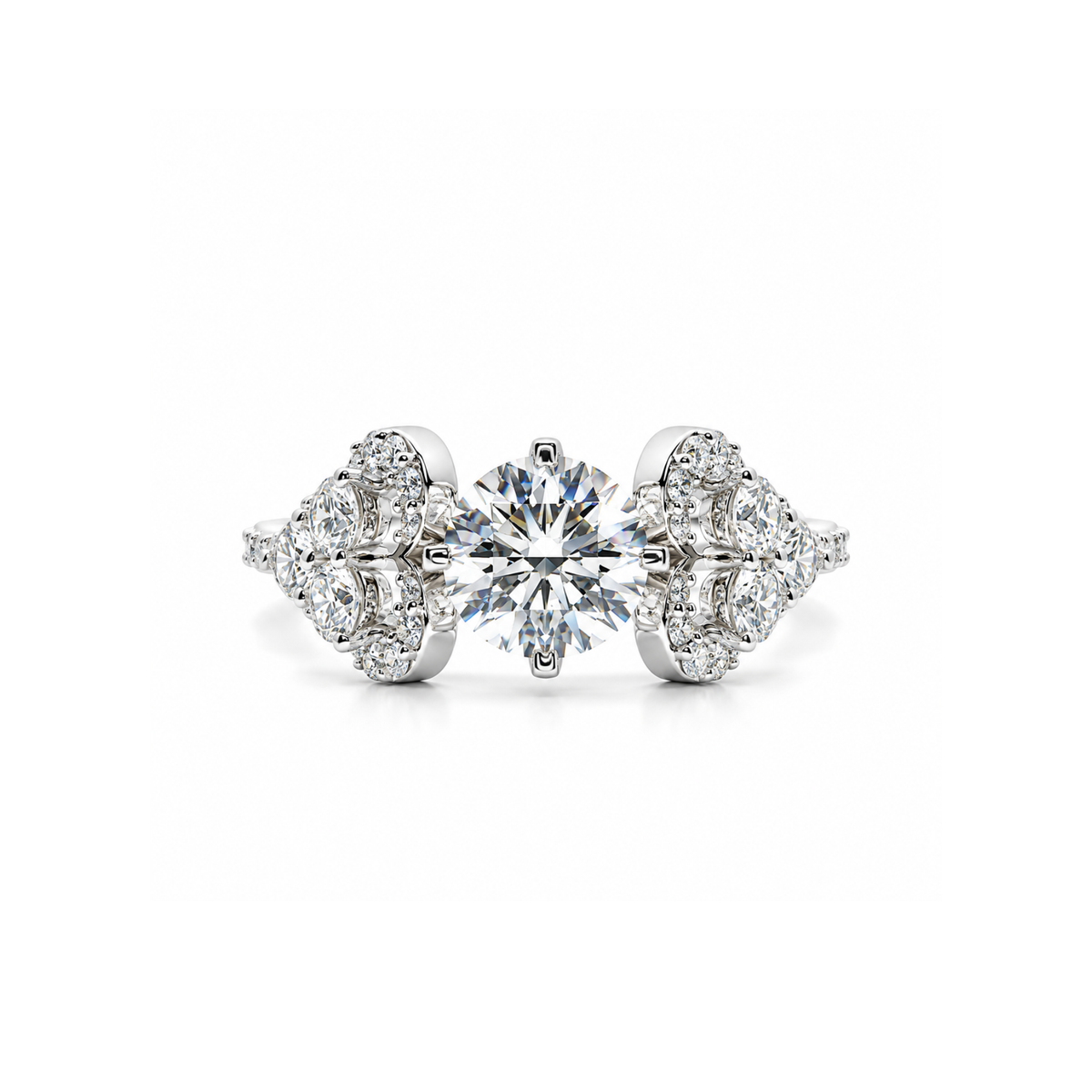 Trilogy Bloom Solitaire Lab Grown Diamond Ring