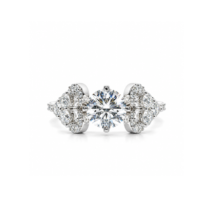 Trilogy Bloom Solitaire Lab Grown Diamond Ring