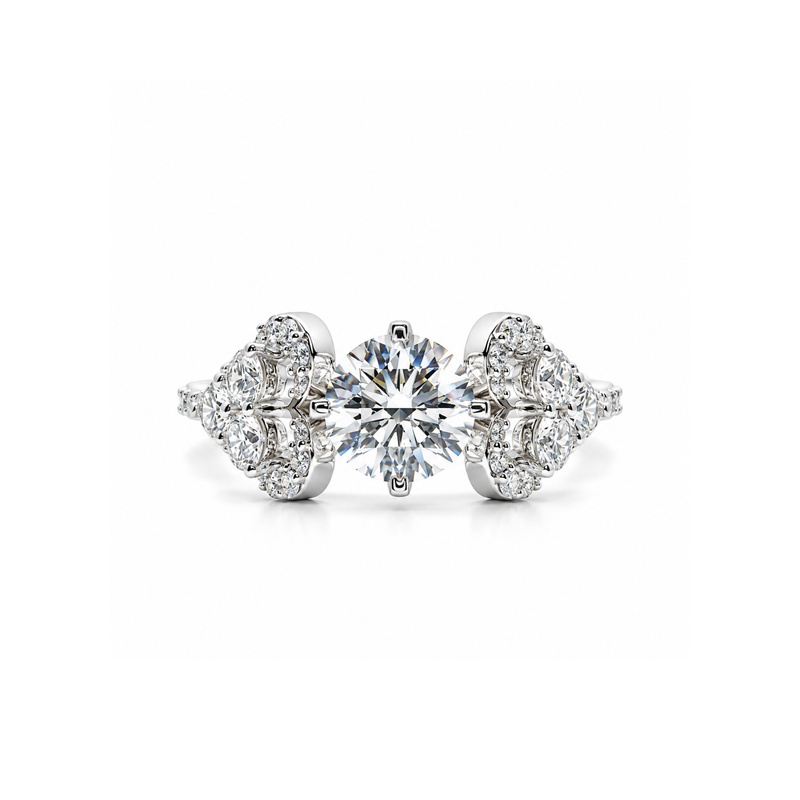 Trilogy Bloom Solitaire Lab Grown Diamond Ring