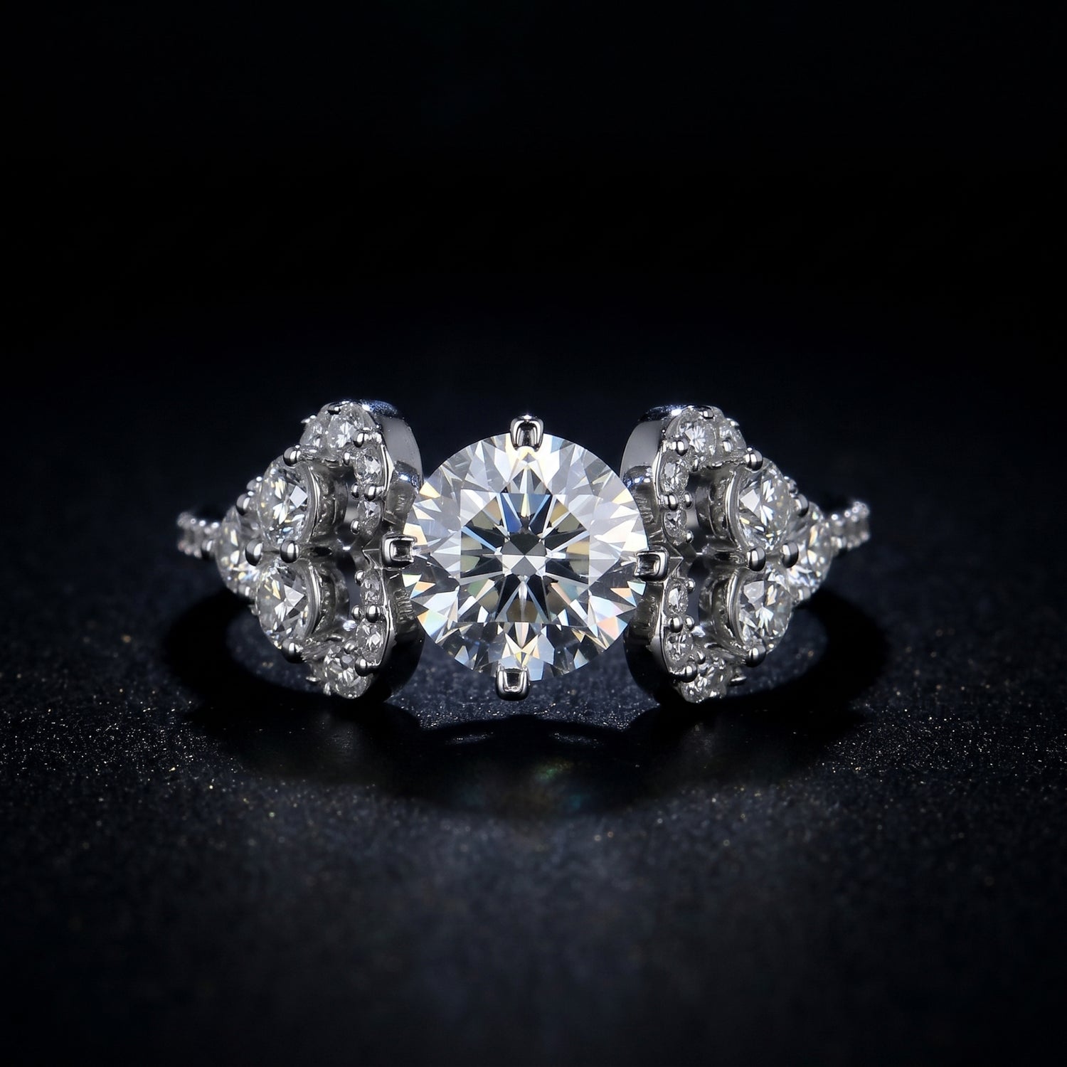 Trilogy Bloom Solitaire Lab Grown Diamond Ring