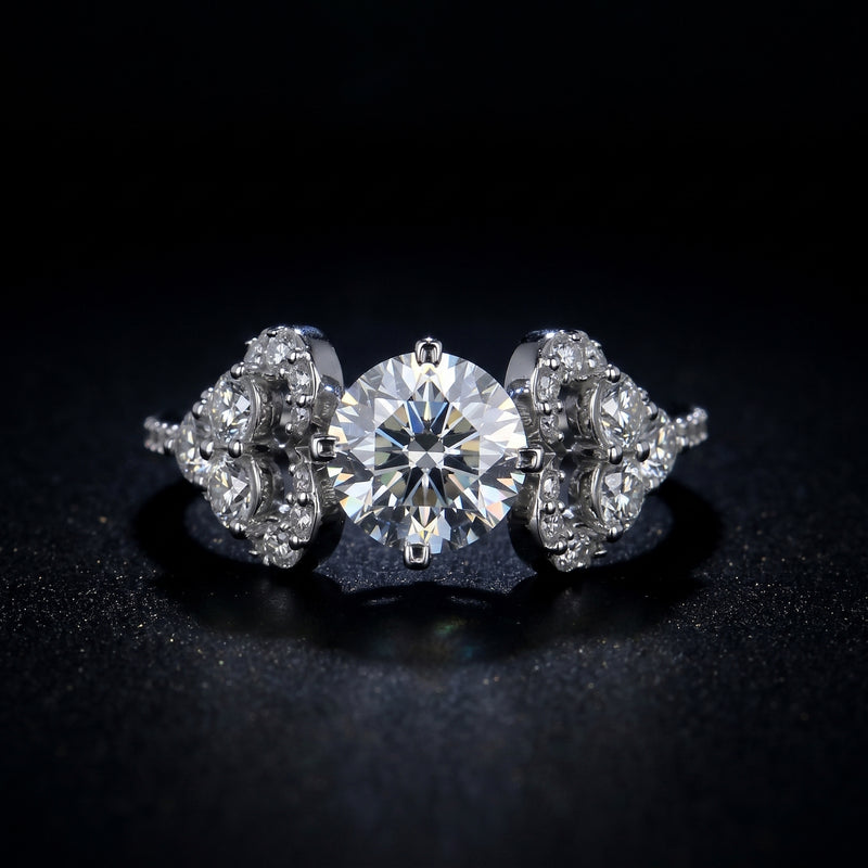 Trilogy Bloom Solitaire Lab Grown Diamond Ring