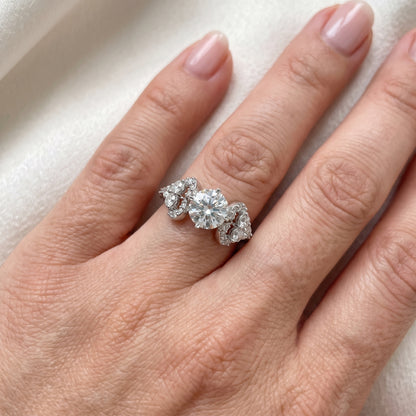 Trilogy Bloom Solitaire Lab Grown Diamond Ring