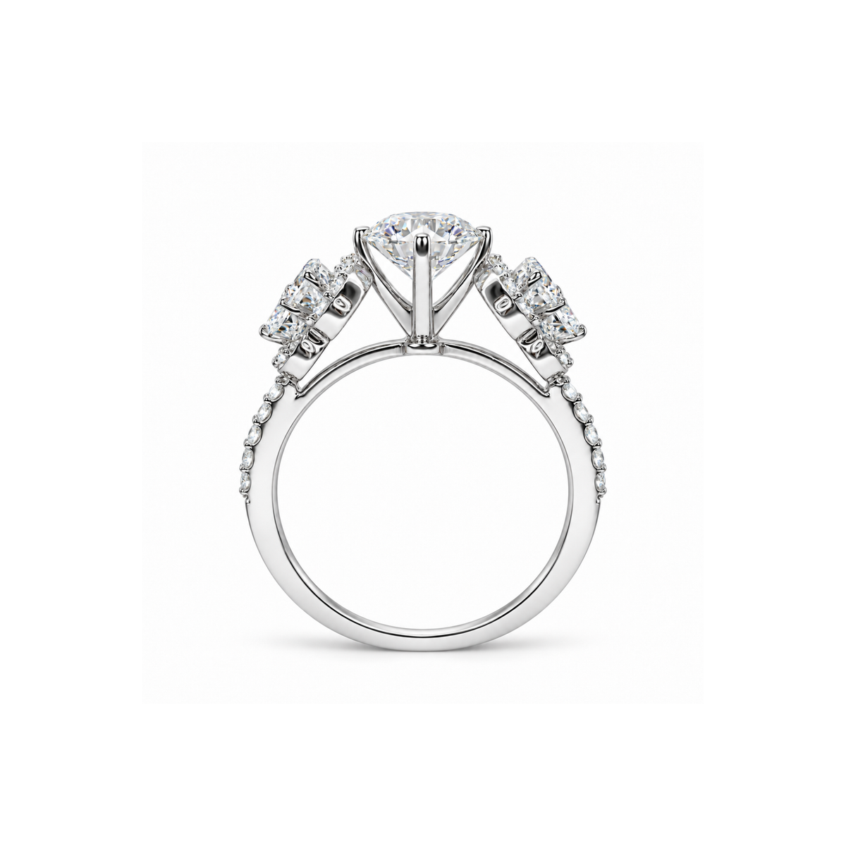 Trilogy Bloom Solitaire Lab Grown Diamond Ring