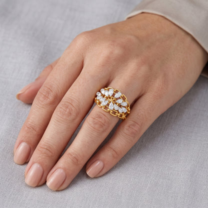 Splendor Petal Lab Grown Diamond Ring
