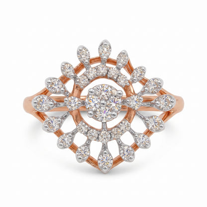 Lotus Flare Lab Grown Diamond Ring