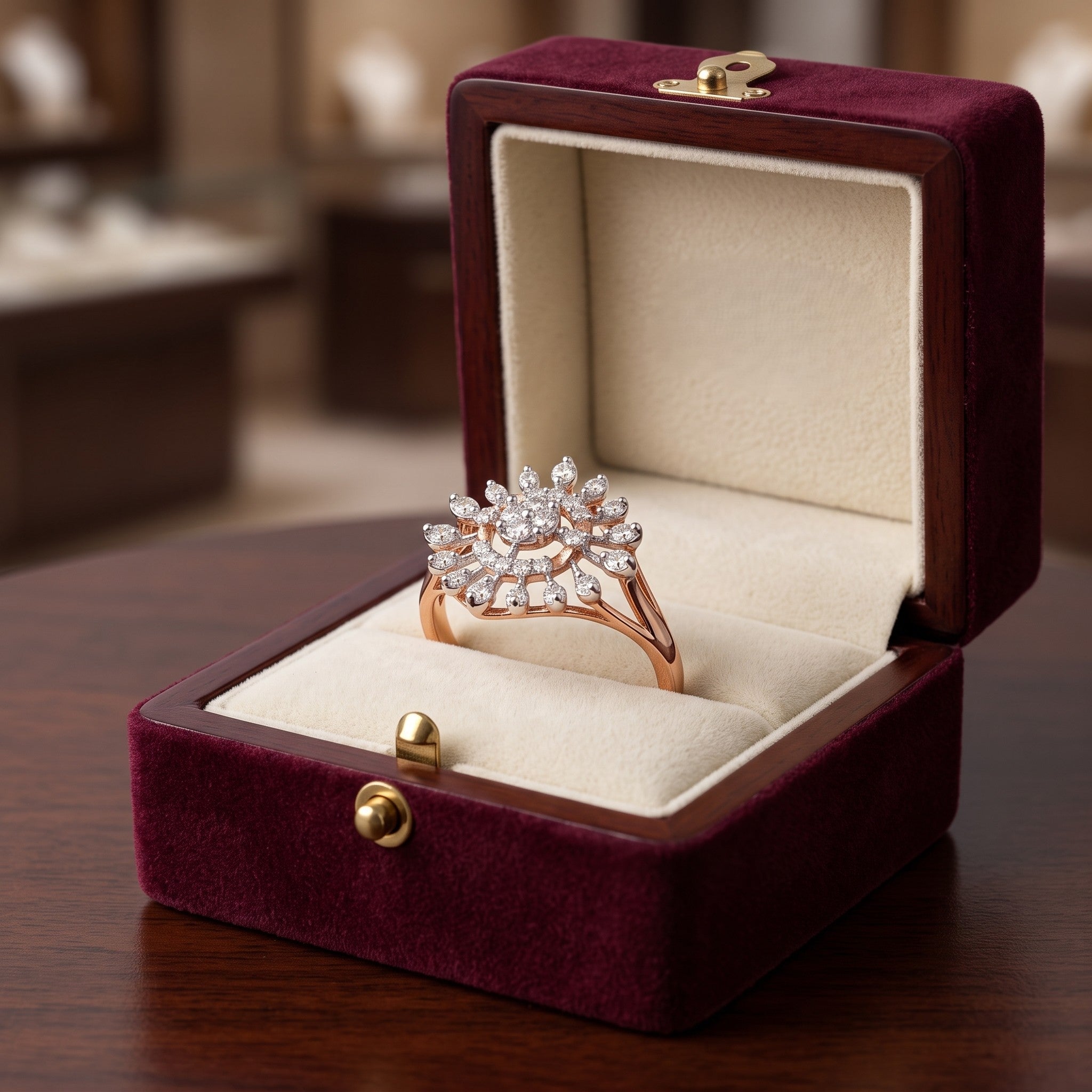 Lotus Flare Lab Grown Diamond Ring