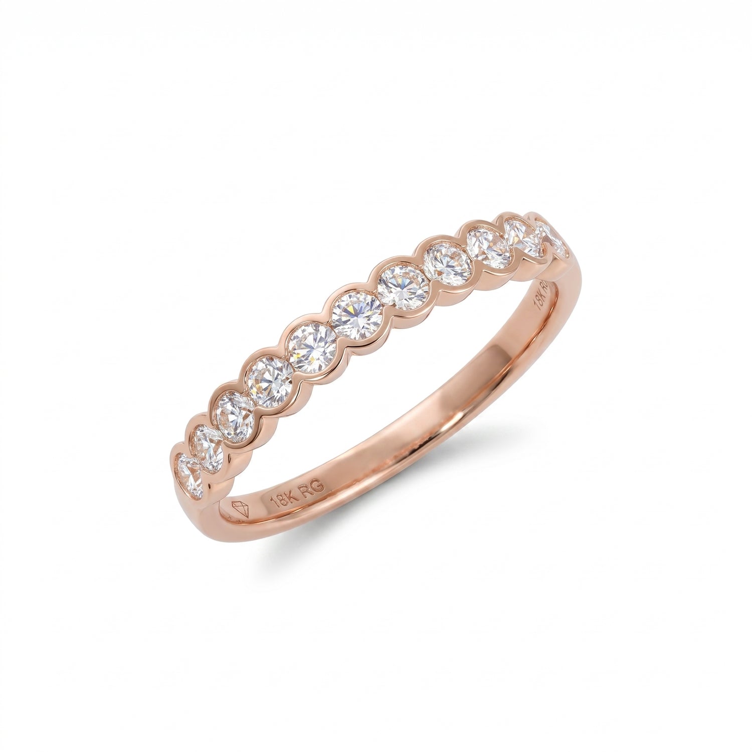 Horizon Wave Lab Grown Diamond Ring