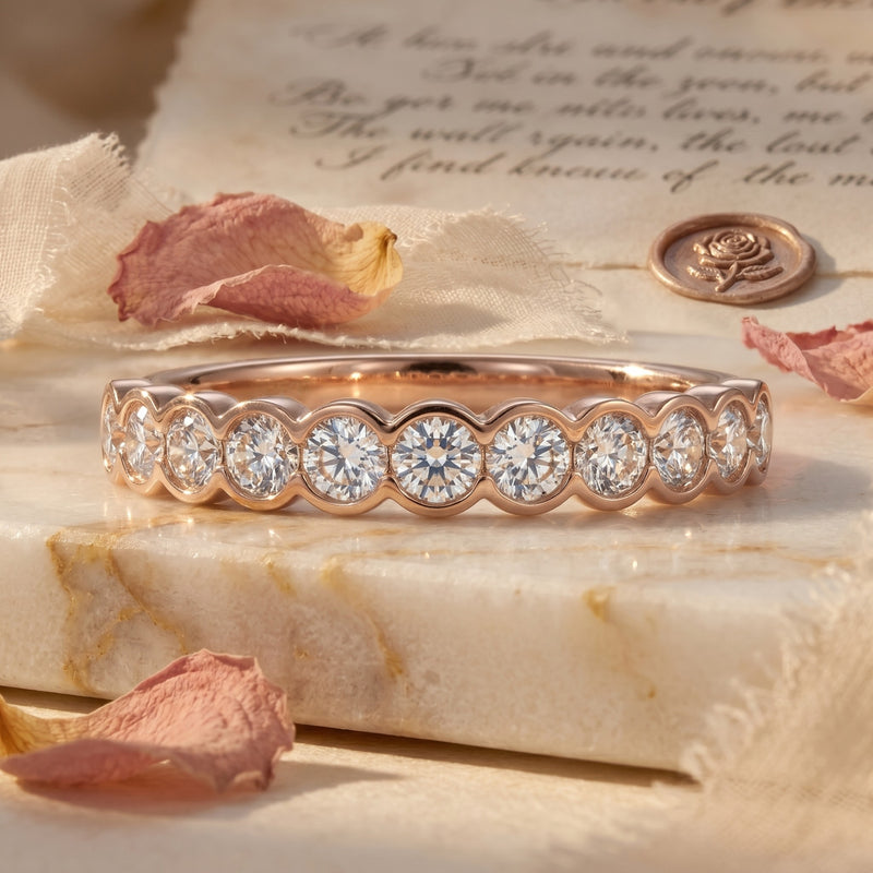 Horizon Wave Lab Grown Diamond Ring