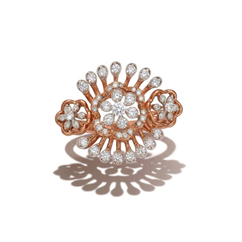Empress Sunburst Lab Grown Diamond Ring