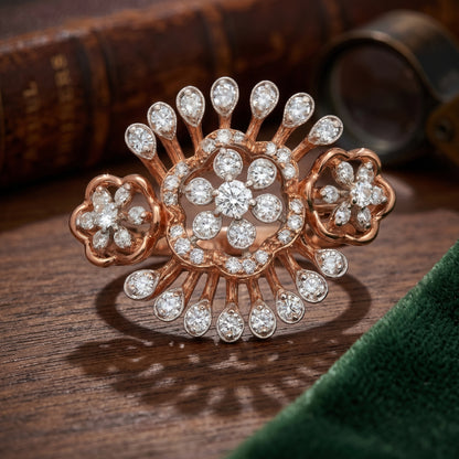 Empress Sunburst Lab Grown Diamond Ring