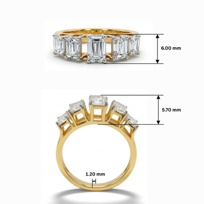 Emerald Constellation Lab Grown Diamond Ring