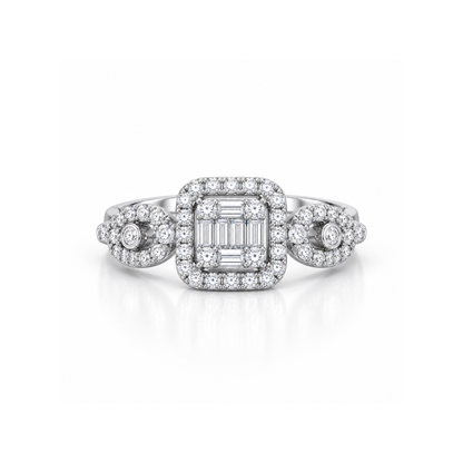 Palais Deco Lab Grown Diamond Ring