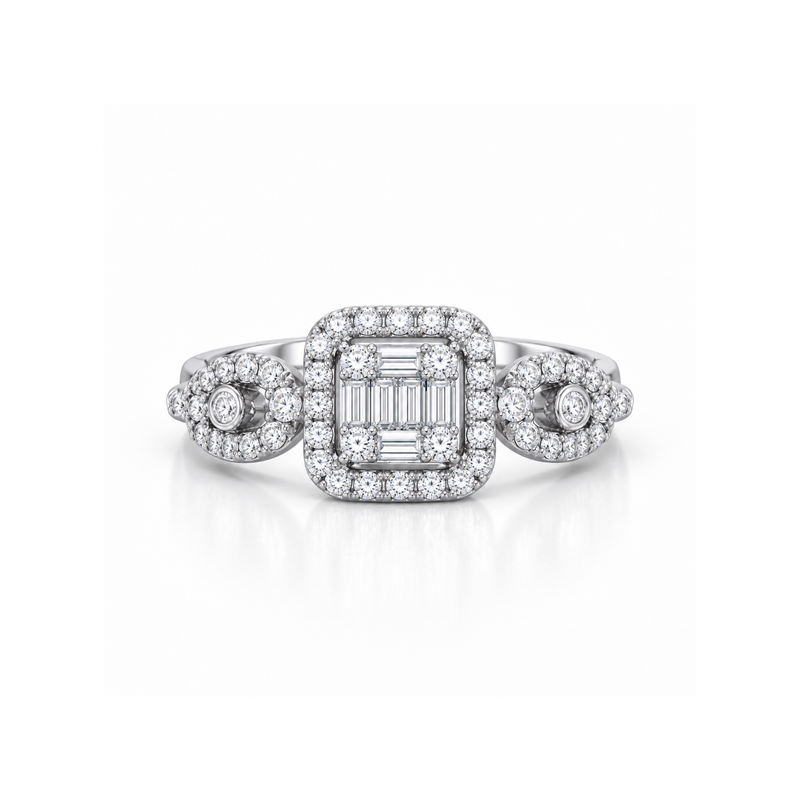 Palais Deco Lab Grown Diamond Ring