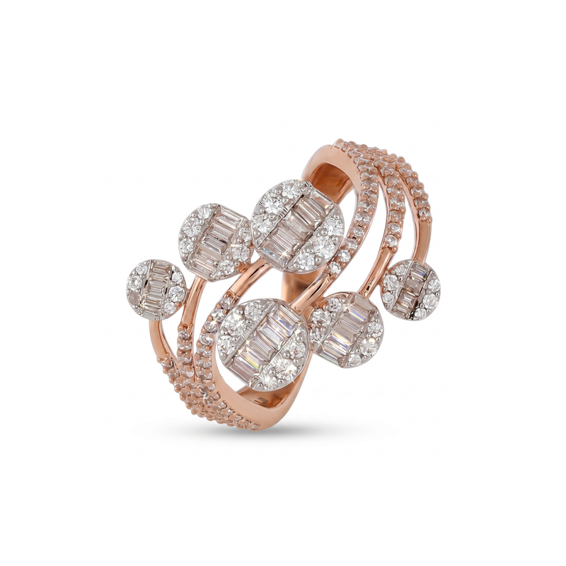 Spiralis Cluster Lab Grown Diamond Ring