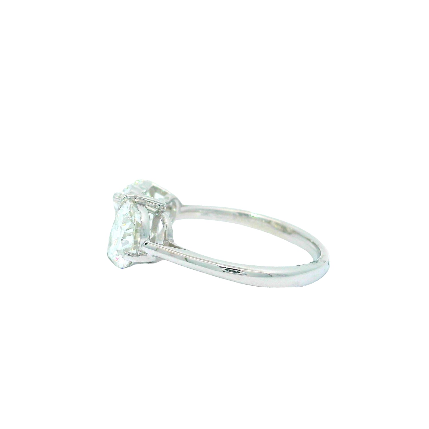 Twin Flame Embrace Solitaire Lab Grown Diamond Ring