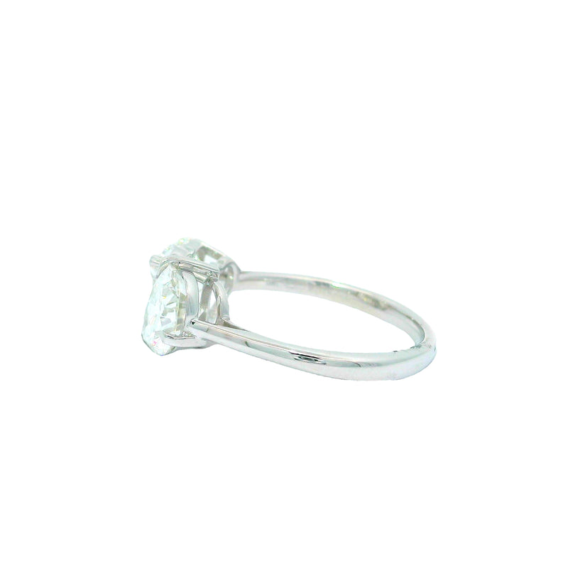 Twin Flame Embrace Solitaire Lab Grown Diamond Ring