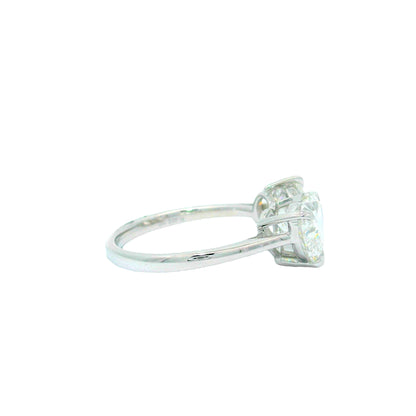 Twin Flame Embrace Solitaire Lab Grown Diamond Ring