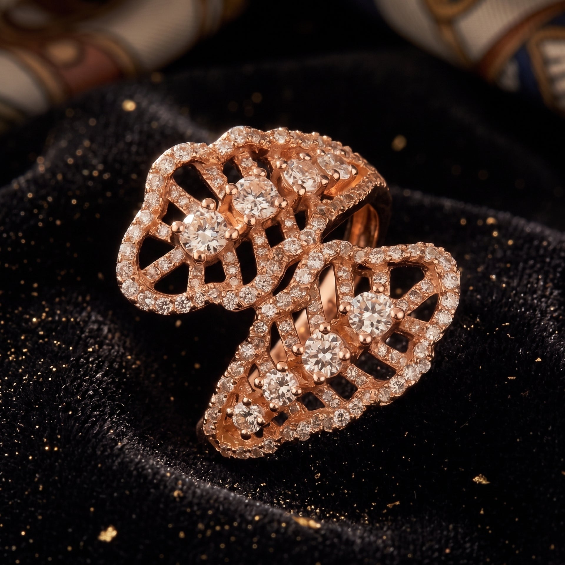 Papillon Bypass Lab Grown Diamond Ring
