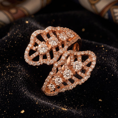 Papillon Bypass Lab Grown Diamond Ring