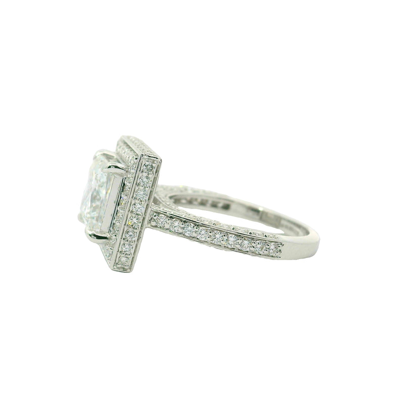 Sovereign Square Solitaire Lab Grown Diamond Ring