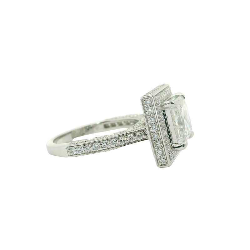 Sovereign Square Solitaire Lab Grown Diamond Ring