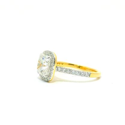 Serene Cushion Lab Grown Diamond Ring