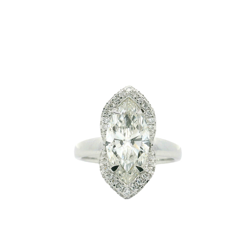 Fairy Quill Solitaire Lab Grown Diamond Ring