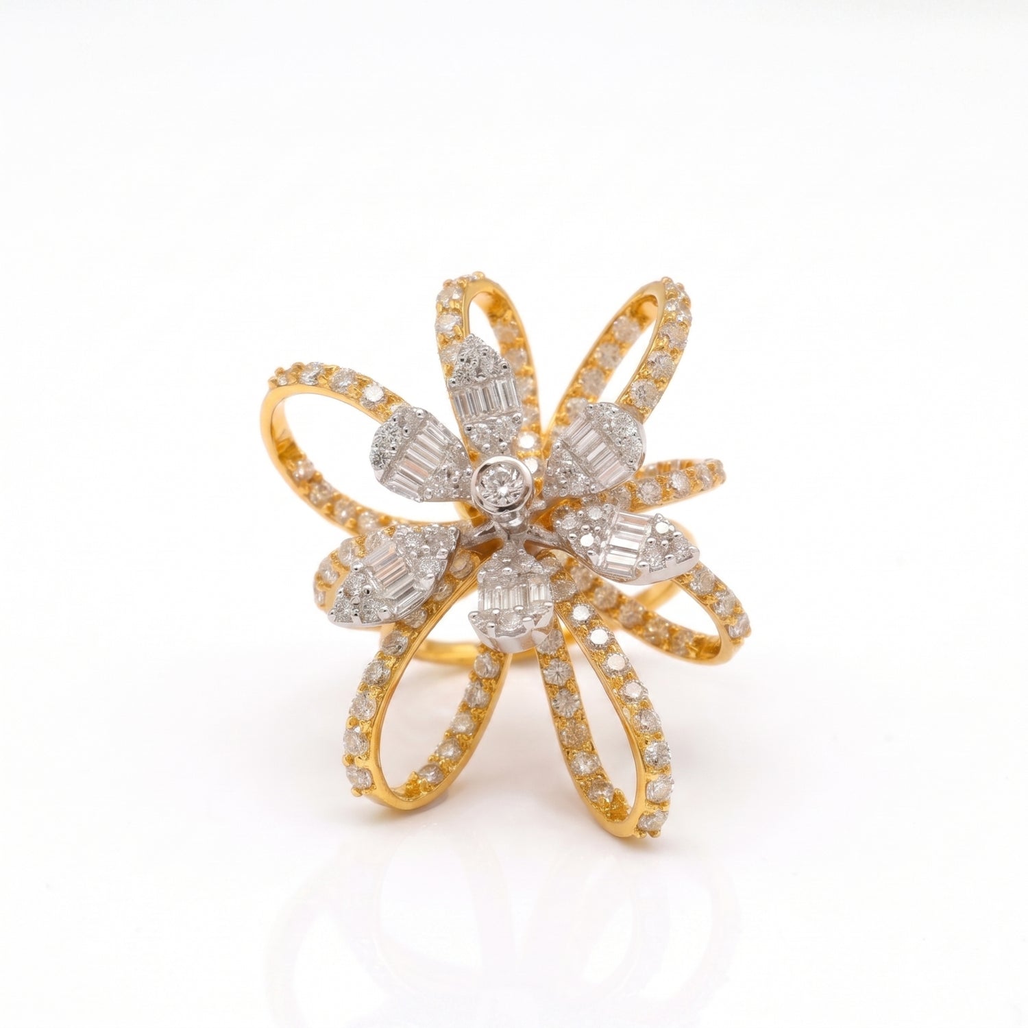 Ribbon Bloom Lab Grown Diamond Ring