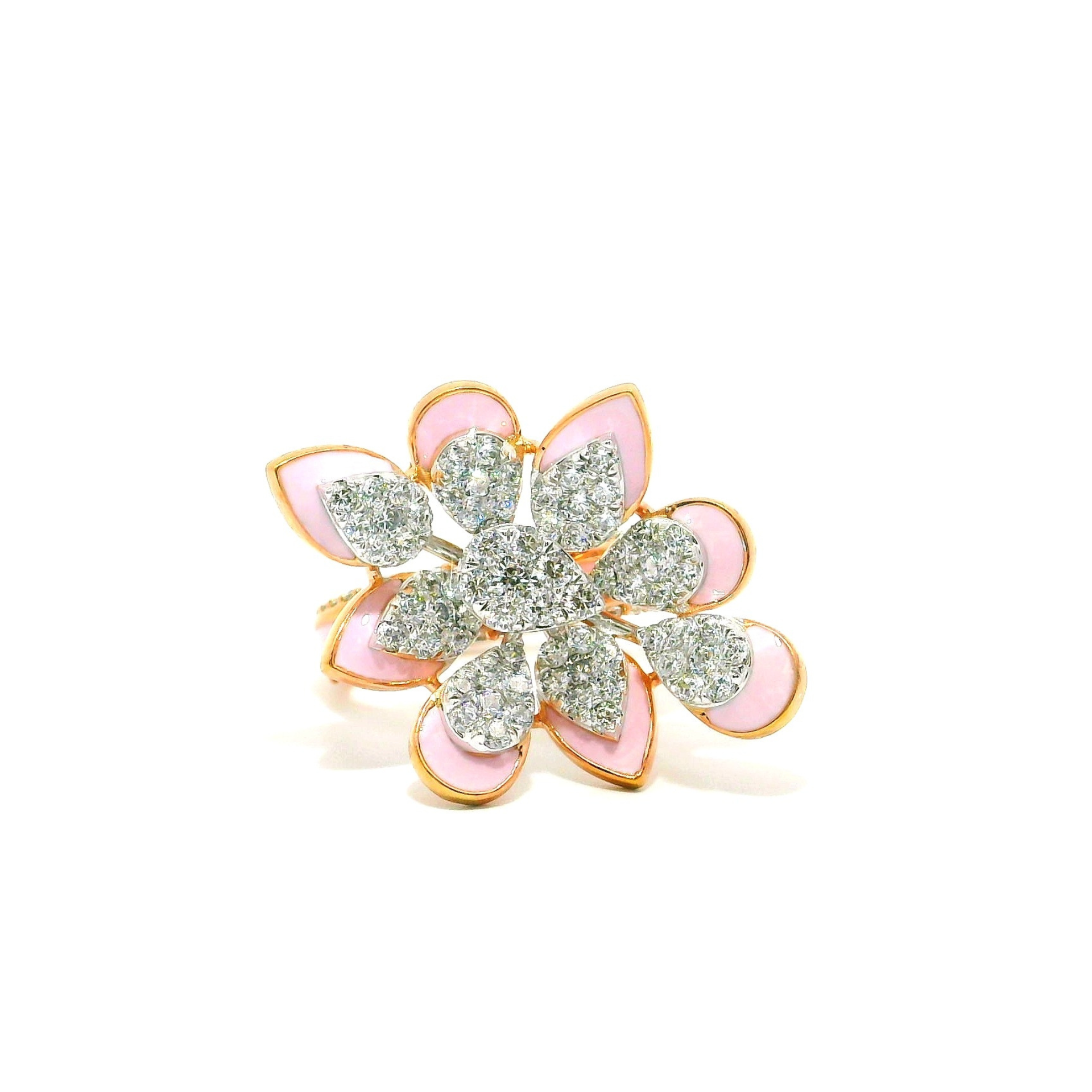 Pink Petal Radiance Lab Grown Diamond Ring