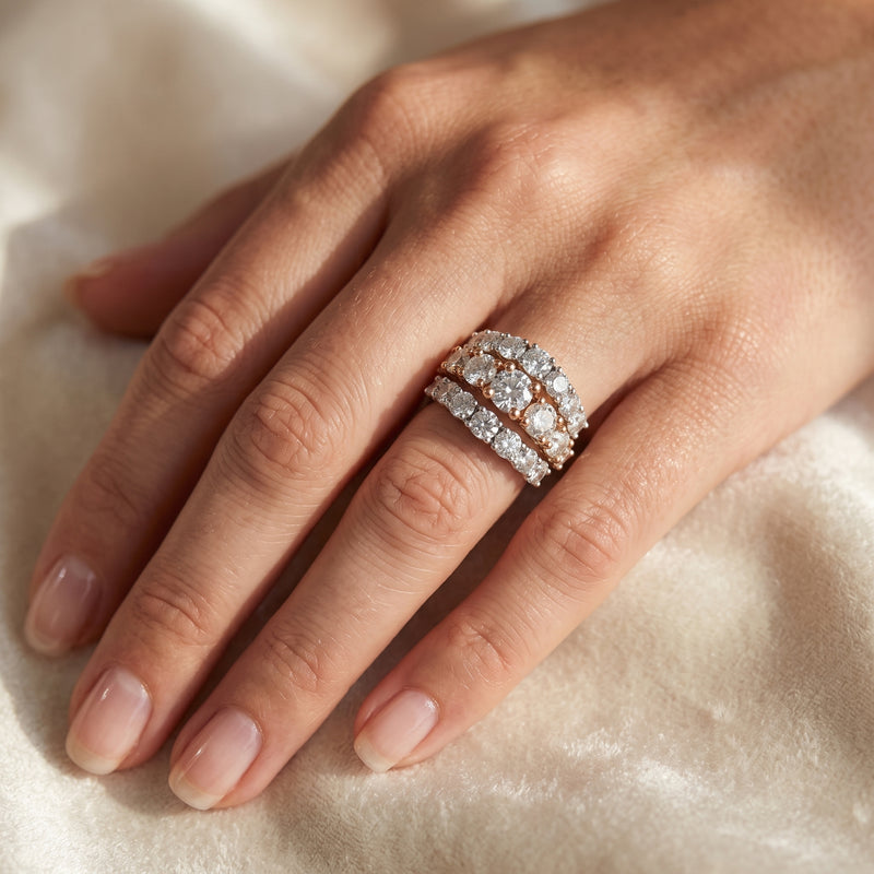 Golden Trinity Lab Grown Diamond Ring
