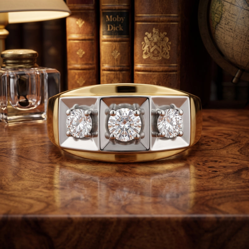 Legacy Triad Lab Grown Diamond Ring