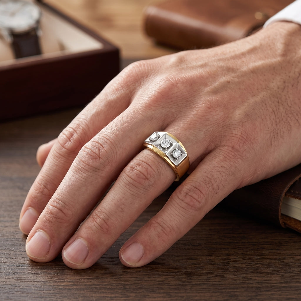 Legacy Triad Lab Grown Diamond Ring