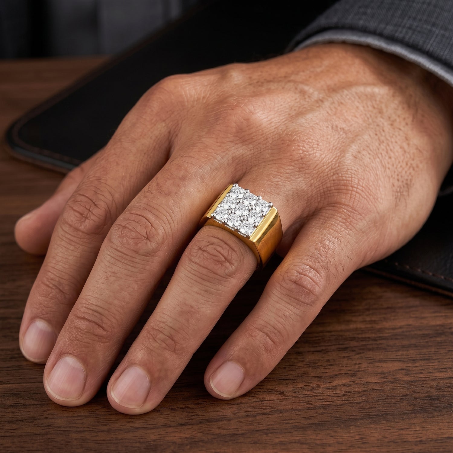 Golden Matrix Lab Grown Diamond Ring