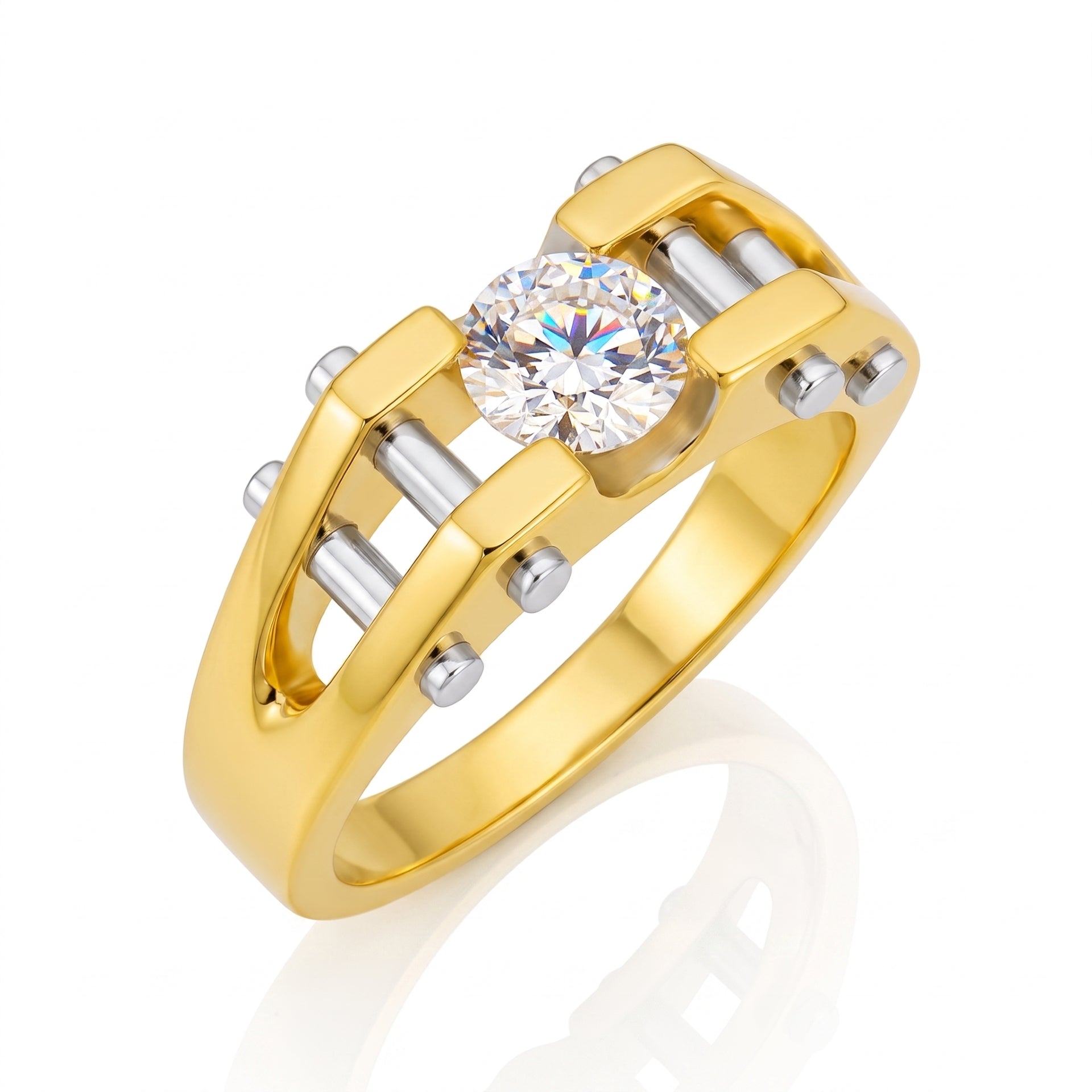Golden Grandeur Lab Grown Diamond Ring