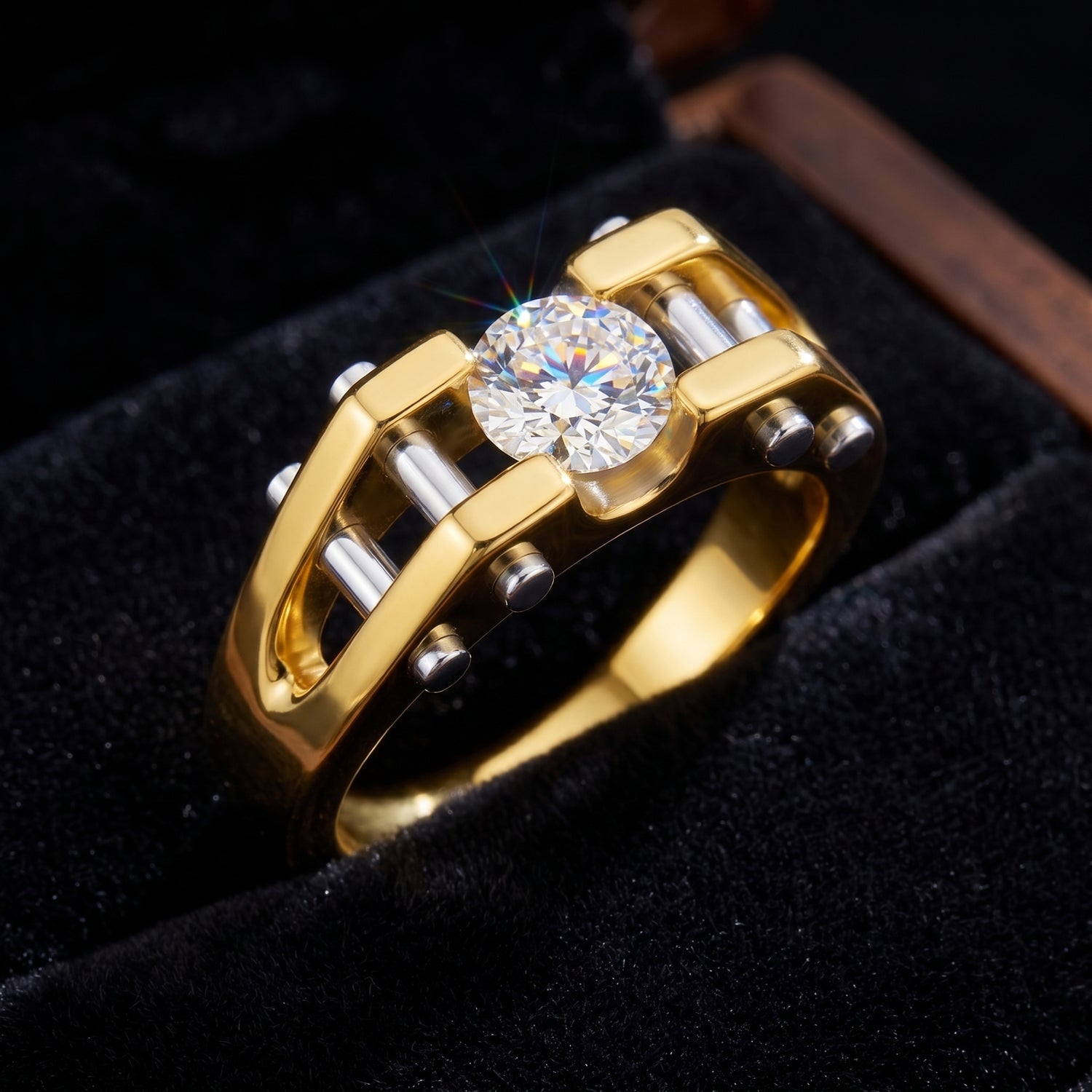 Golden Grandeur Lab Grown Diamond Ring