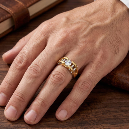Golden Grandeur Lab Grown Diamond Ring